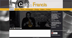 Desktop Screenshot of carlosfrancis.com