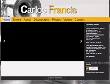 Tablet Screenshot of carlosfrancis.com